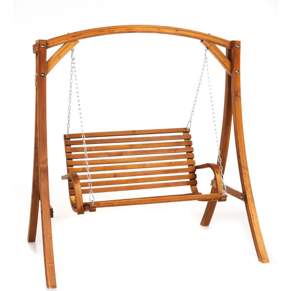 Wildon Home® Christchurch 2 Person Solid Wood Porch Swing Wayfair